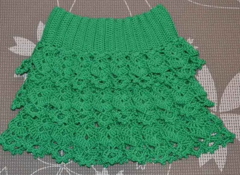 Cheap Crochet summer skirt for a girl. Fast by SecretsOfHandmade