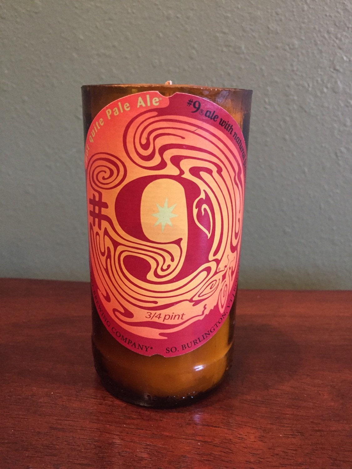 Beer bottle candle FREE SHIPPING beer candle soy candle