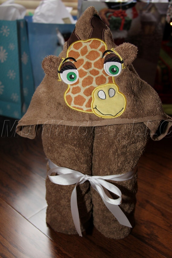 Giraffe Hooded Towel