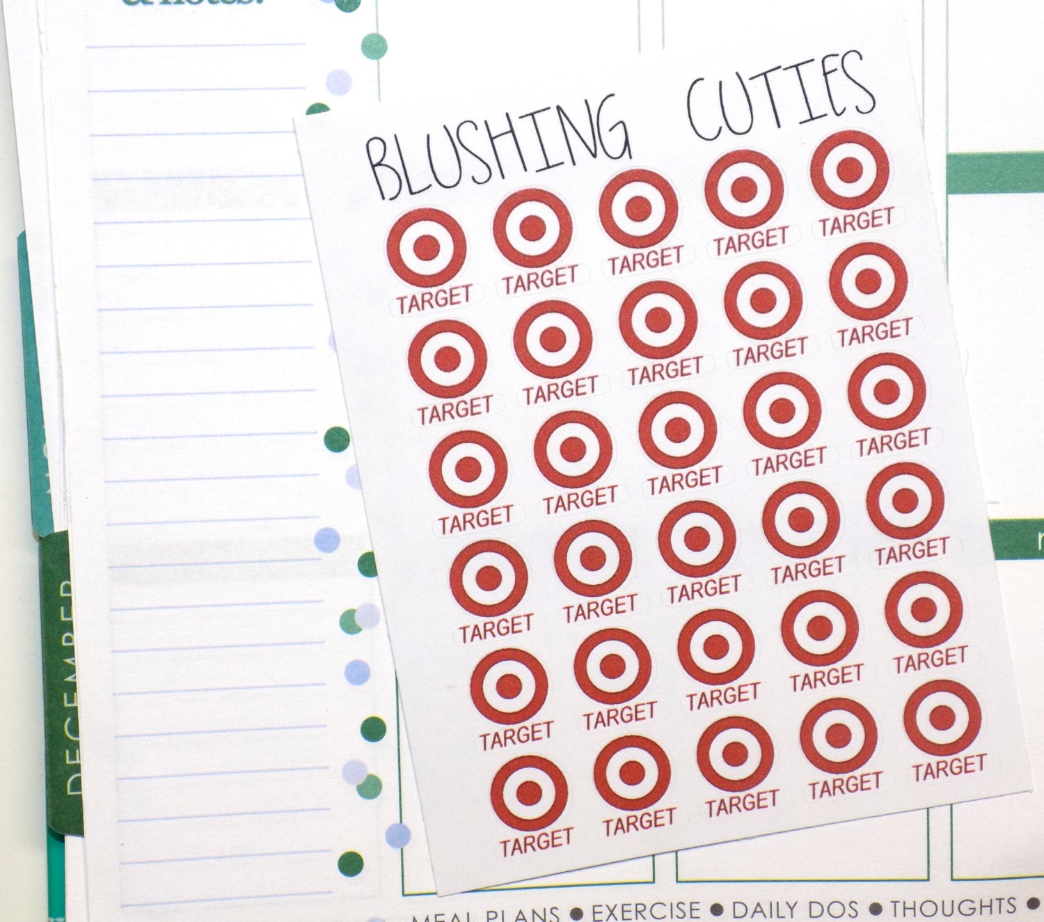 Target Shopping Stickers To Use With Erin Condren Planner