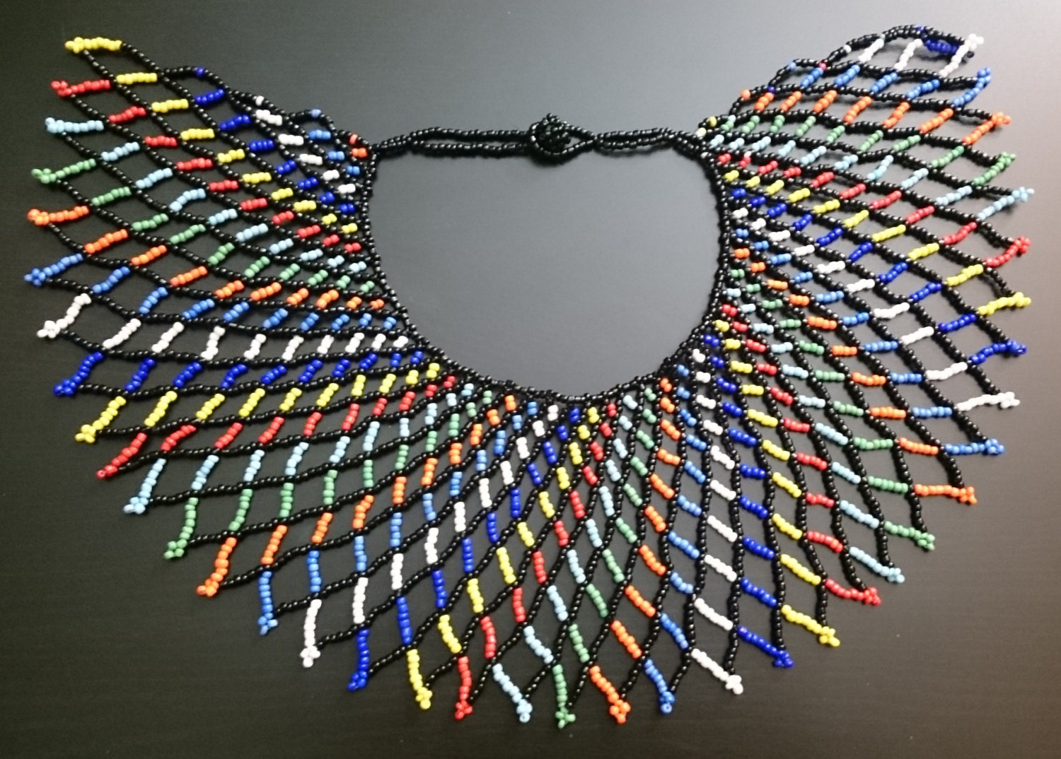 Bright South African Beaded Necklace