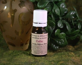 CALM: Aromatherapy Diffuser 100% Pure, Natural Essential Oil Blend for Stress Relief, Promotes Peace & Calm