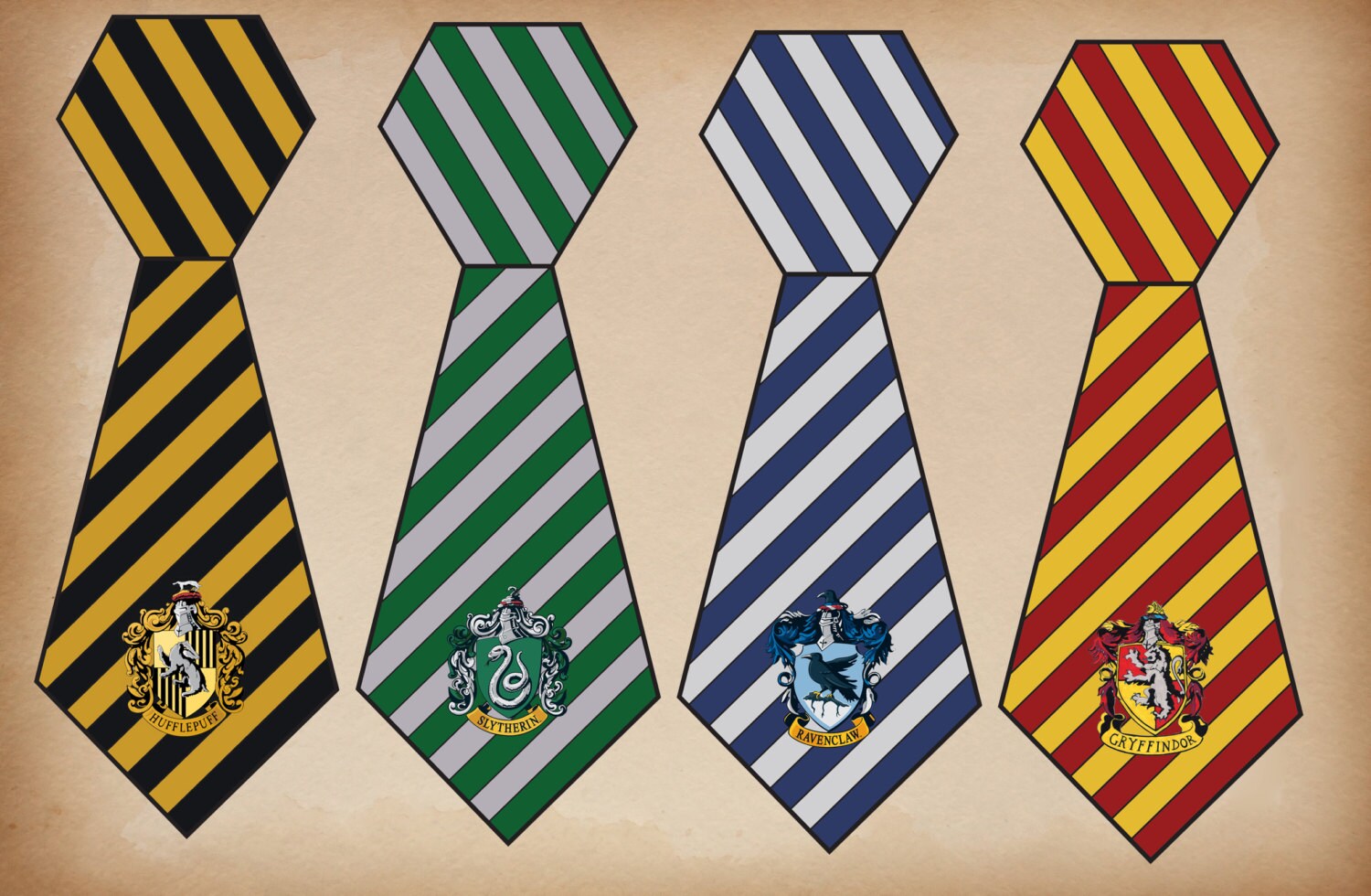 Printable Harry Potter Ties