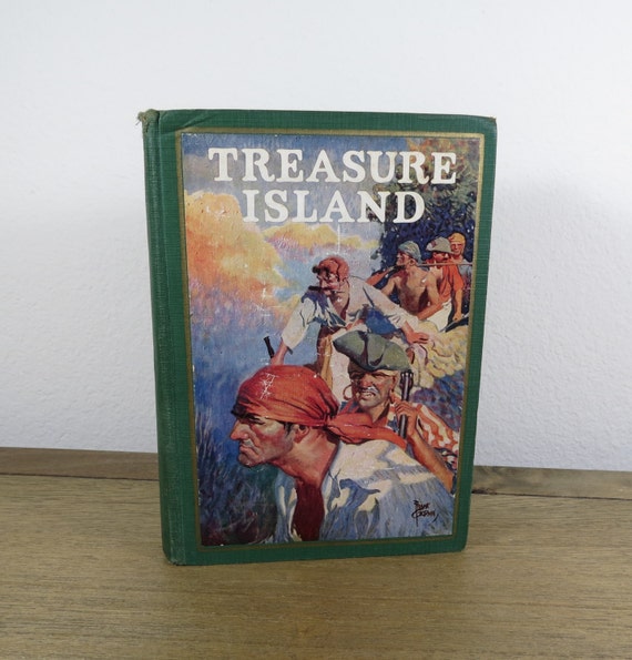 Antique Book Treasure Island By Dahliavintagehome On Etsy