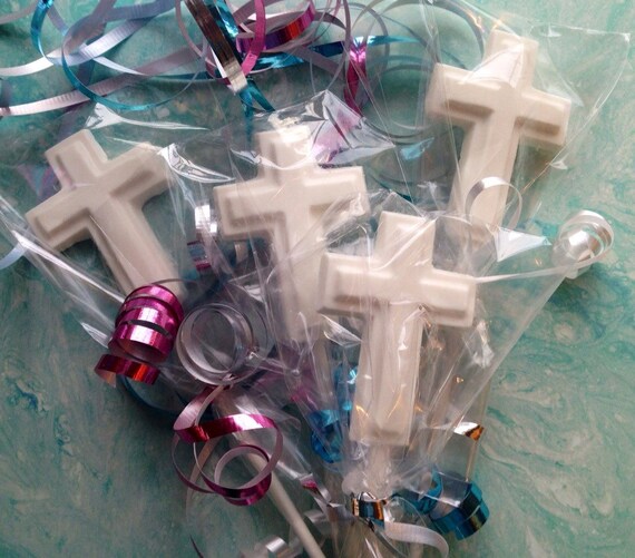 12 Chocolate Cross LollipopsBaptism FavorsFirst
