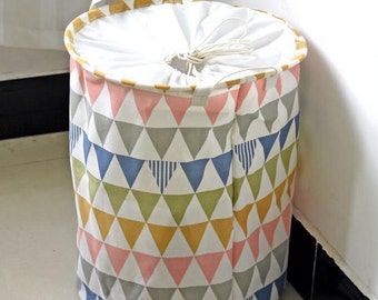 Laundry Hamper, Laundry Basket, Toy Storage, Nursery Fabric Basket, Storage Bin, Toy Basket, Nursery Storage
