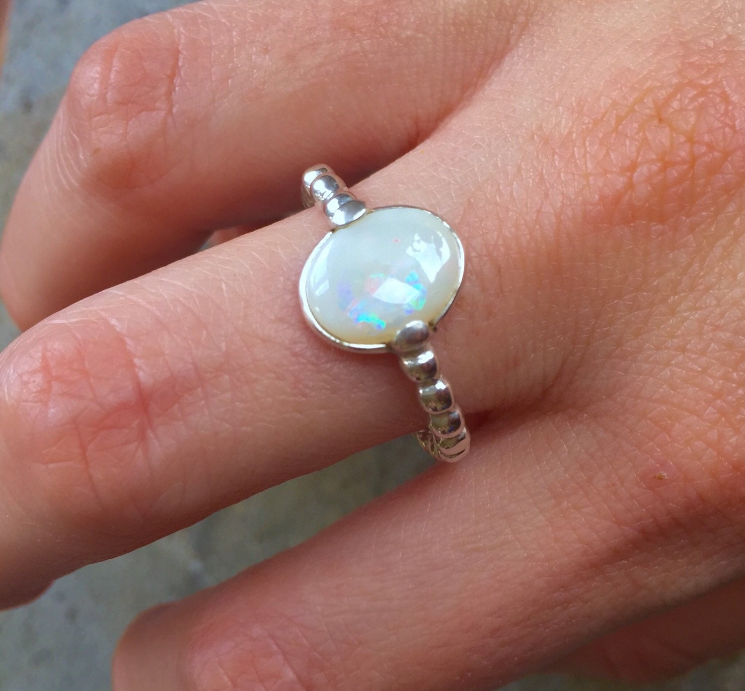 Opal Ring Natural Opal Ring Australian Opal Natural Opal