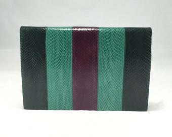 YSL vintage envelope leather clutch from de 80s.