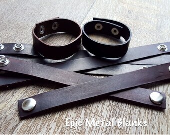1" Leather Cuff Bracelets,Leather Cuff, Leather Bracelet,Jewellery Supplies, Jewelry Supplies, Riveting, Metal Stamping, Leather Supplies.