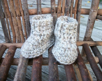 Waldorf Doll Shoes, wool, sole approx. 3.25" long & 2.5" high, Effanbee, Horsman