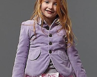 Soft Velvet lilac fitted jacket