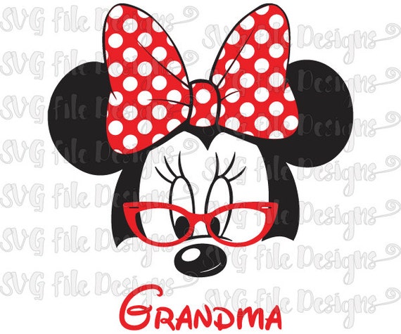 Download Grandma Minnie Mouse Ears and Bow Disney Shirt by ...