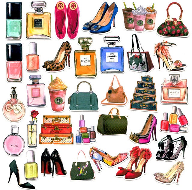 Designer Fashion Fancy Stickers Clothing and Accessories 35