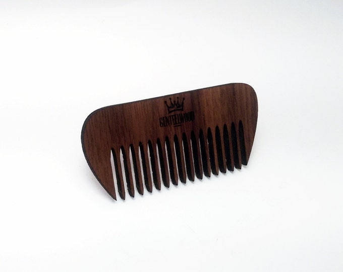 Walnut Handmade Wood Wallet - Beard walnu combs - credit card wallet - GenteelWood wallet and combs - Minimalistic wallet - Hair combs gift