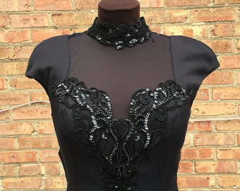 Vintage 80's Little Black Dress Size 6