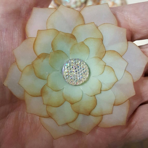 Items similar to Vellum Flowers for Scrapbooking, Card Making and Gift