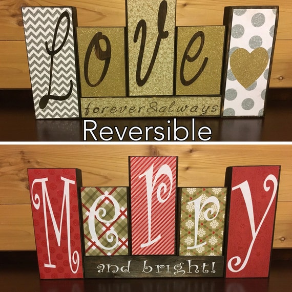Items similar to Reversible Blocks on Etsy