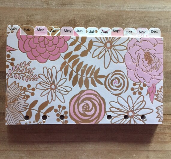 Personalized tab labels for your planner dividers. Set of 4