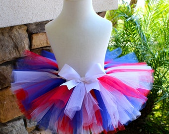 Red White and Blue Tutu, 4th of July Tutu, American Flag Tutu, Patriotic Tutu, Superhero Tutu, Girl Tutu, Toddler Tutu
