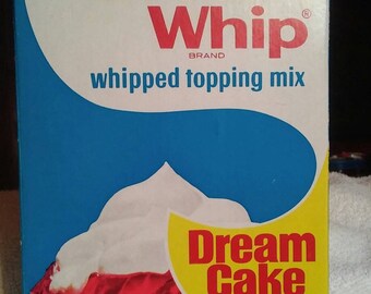 whipped topping mix whip dream box vintage