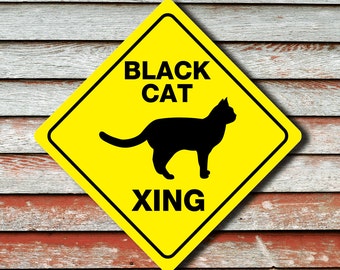 Cat Crossing Sign 