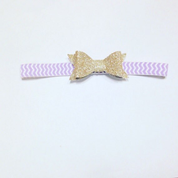 Glitter Bow HeadbandBaby Bow Headband by JollieNicole on Etsy