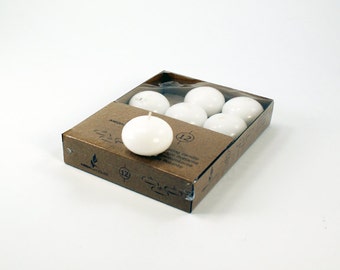 Unscented 1.5" Floating Disc Candles Set of 12 PCS