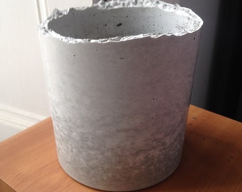Concrete Plant Pot - Grey
