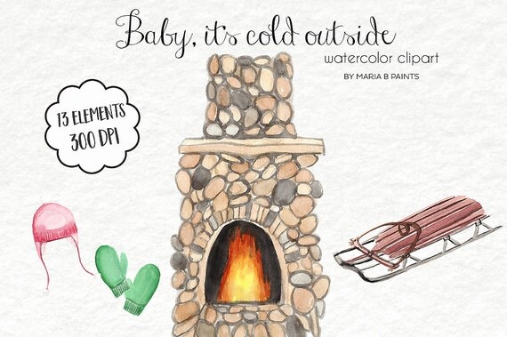 clipart fireplace winter - photo #20