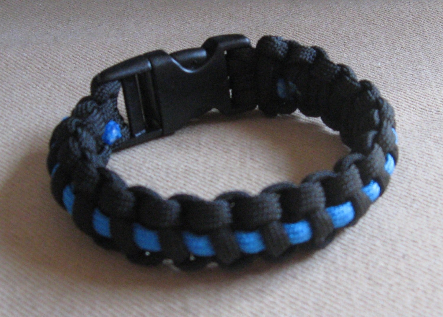 Thin Blue Line Paracord Bracelet