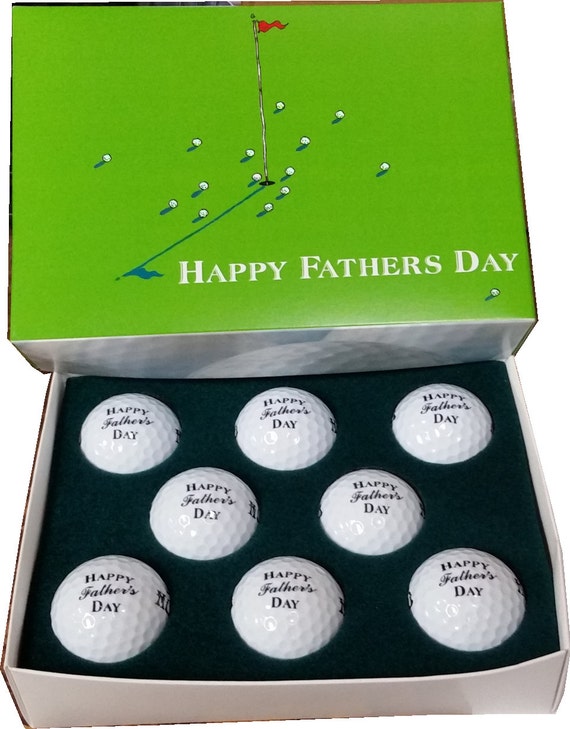 Happy Fathers Day Golf Balls And Box S