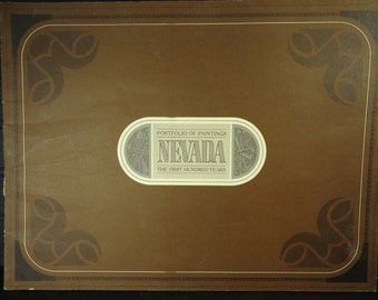 vintage book Portfolio of Paintings Nevada first 100 years