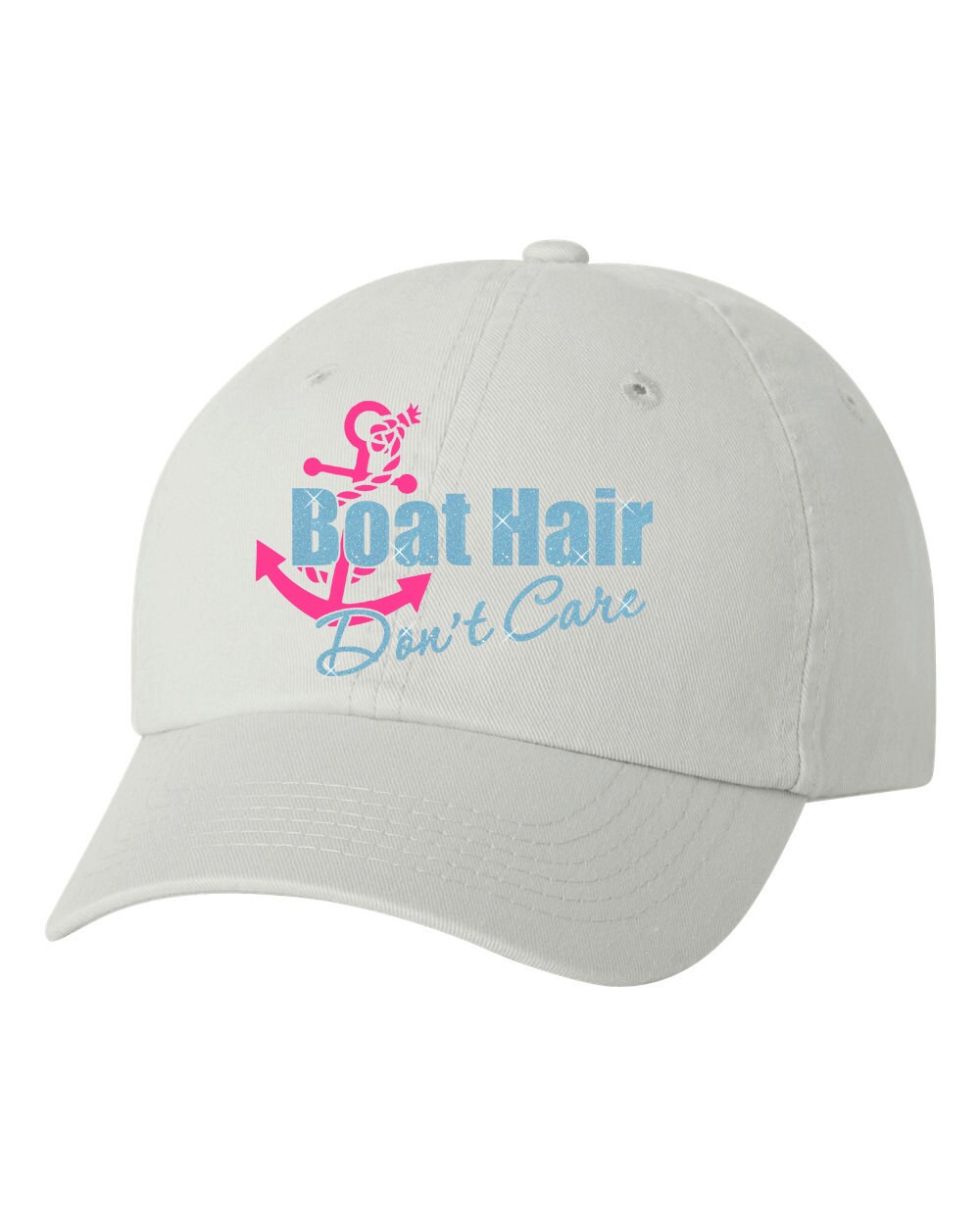 GLITTER Boat Hair Dont Care Hat Women Boating Hat Lake Hat