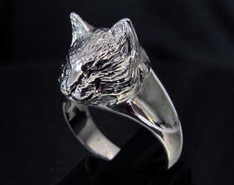 Items similar to Silver Animal Print Ring - Leopard Print on Etsy