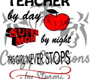 Download Unique teacher mom svg related items | Etsy