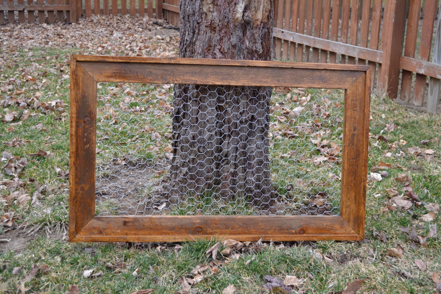 Chicken Wire Frame By Rusticdesignkc On Etsy