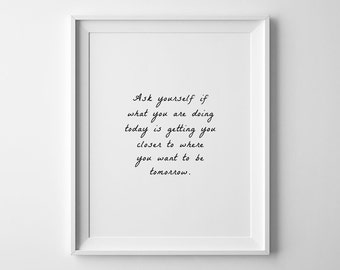 Motivational Poster, Printable Quotes, Quote Prints, Wall Art Quotes, Motivational Quotes, Wall Quotes, Wall Prints