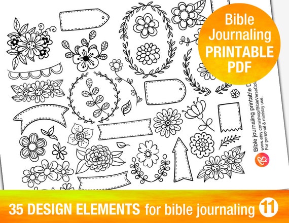 35 printable templates for bible journaling by bibleversecoloring