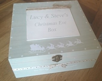 Handmade wooden Christmas Eve Box, Christmas eve, Xmas eve, personalised box, Family Christmas eve