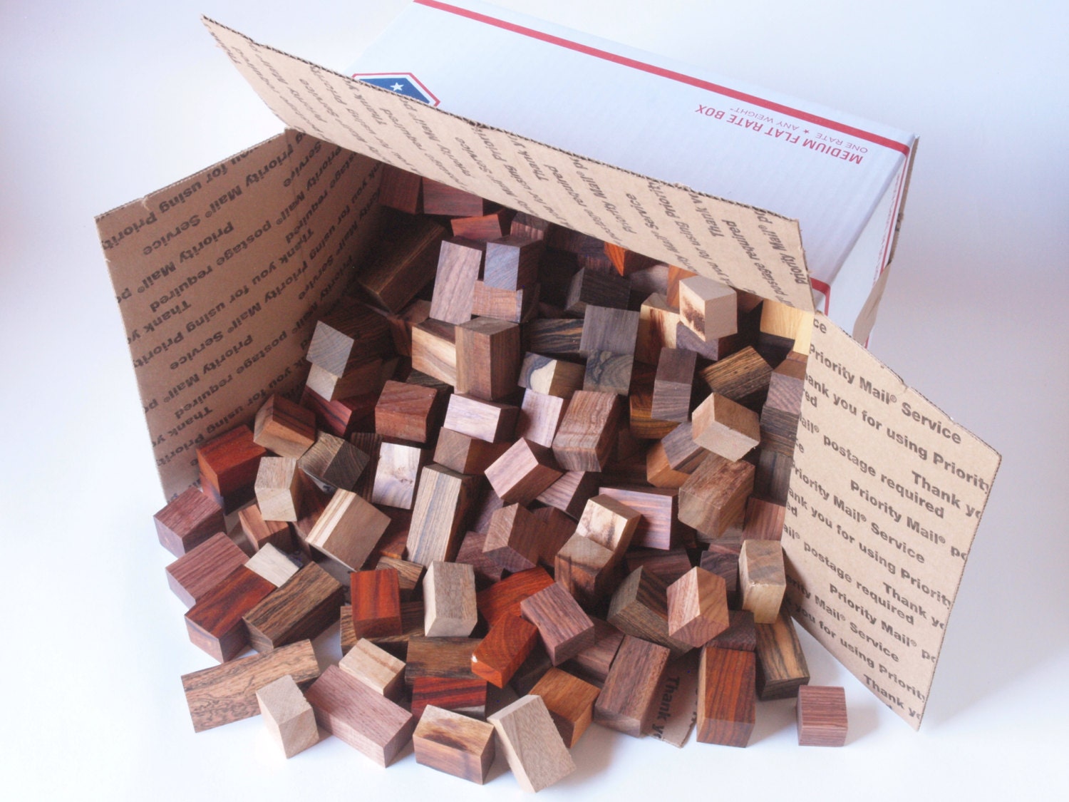Exotic Wood Scraps 250pc. Mix