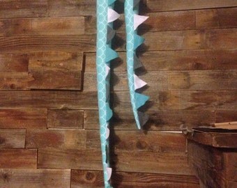 Blue circley dress up tail dinosaur tail dragon tail kangaroo tail scaley tail