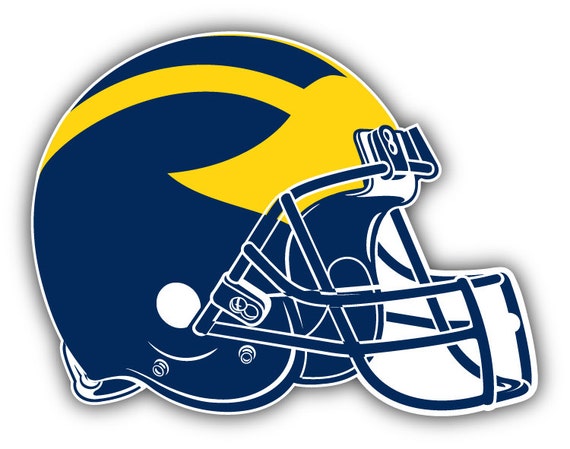 Michigan Wolverines NCAA USA Helmet Logo College Sport by slonotop