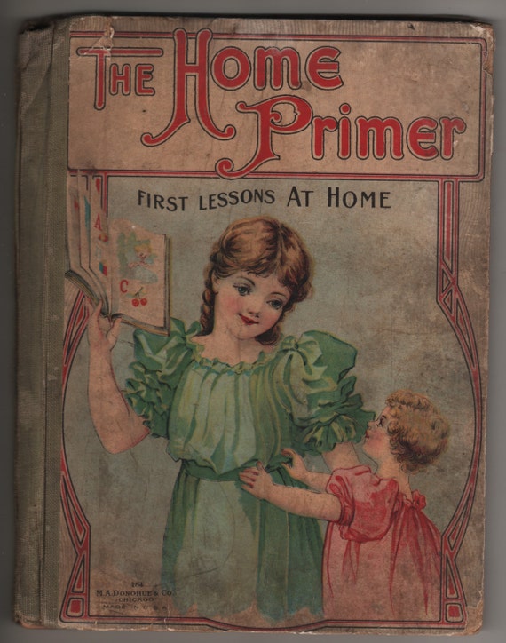 Antique The Home Primer Children's Book