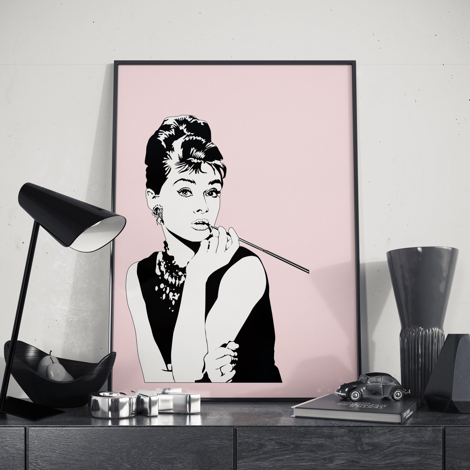 Audrey Hepburn Poster Fashion Wall Art Fashion Poster