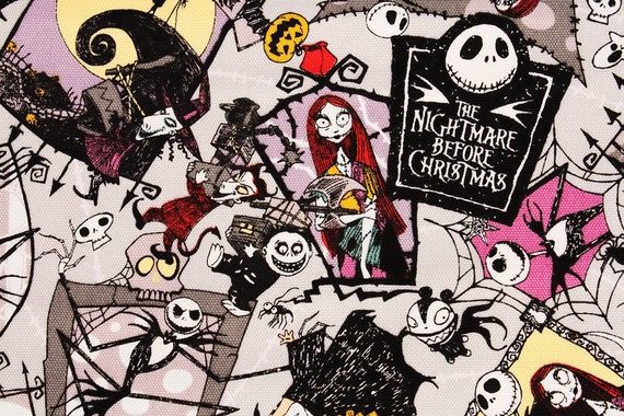 Tim Burton's the Nightmare Before Christmas Oxford Fabric