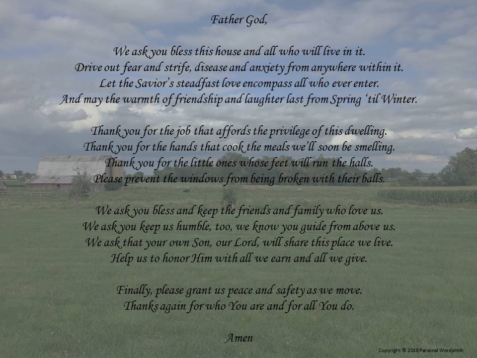 New Home Blessing Digital Print Rustic Homestead Download