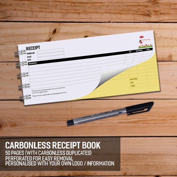 Business Receipt Book Carbonless 2Ply
