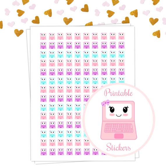Items similar to Printable planner stickers - laptop stickers ...
