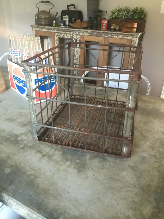 Vintage milk bottle crate