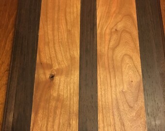 Walnut Cherry and Wenge 12x14 Cutting Board